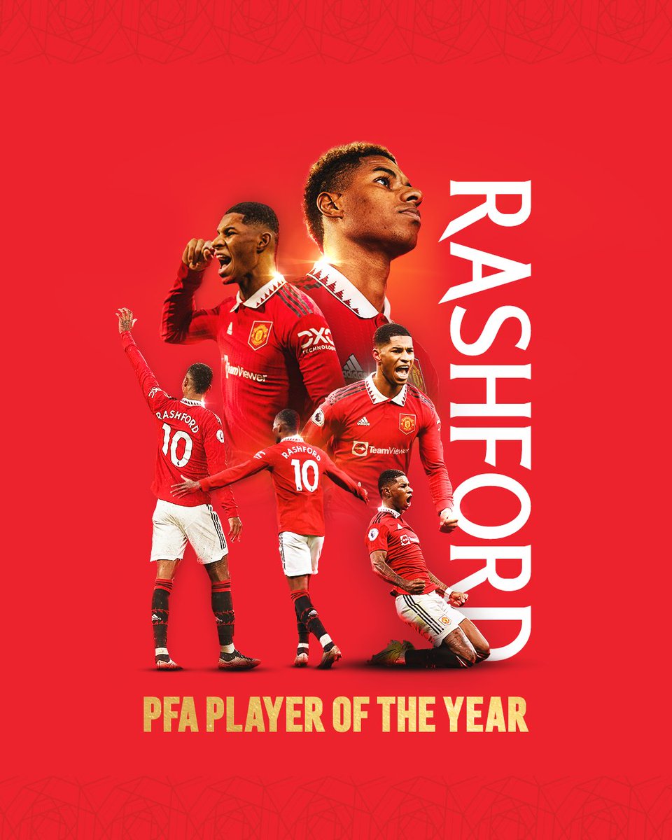 Keep inspiring, @MarcusRashford 🌟 Following an impressive 2022/23 campaign, our no.🔟 has been voted the @PFA's #PL Fans' Player of the Year 💪 #MUFC || #PFAawards