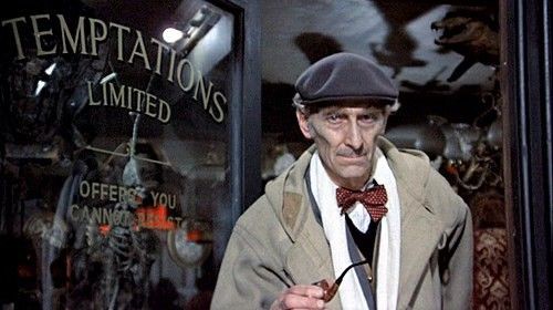 LionelTwigg's tweet photo. "A free novelty surprise with every purchase." Evil charity shop. Everything bought brings chaos. Come on newly revived #amicusfilms you can make this! https://t.co/0Jwfrzb4yu