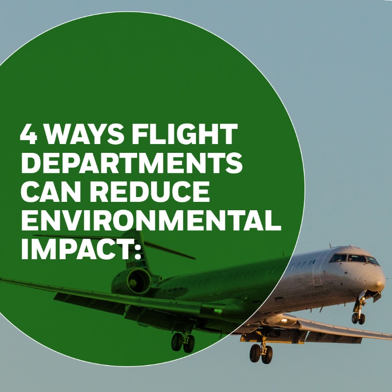 Honeywell_Aero's tweet photo. The power to make flight more responsible is shared by everyone in the industry. In business aviation, here are four ways flight departments can reduce their environmental impact.