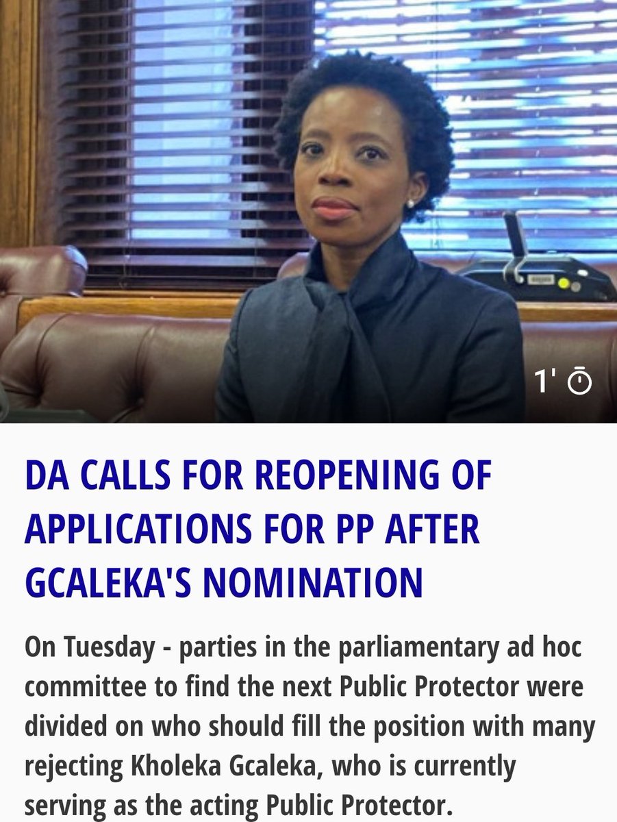 Gcaleka is being rejected by many political parties because she did Ramaphosa a favor with the #PhalaPhalaFarm report so that Ramaphosa can return the favor by appointing her as PP.