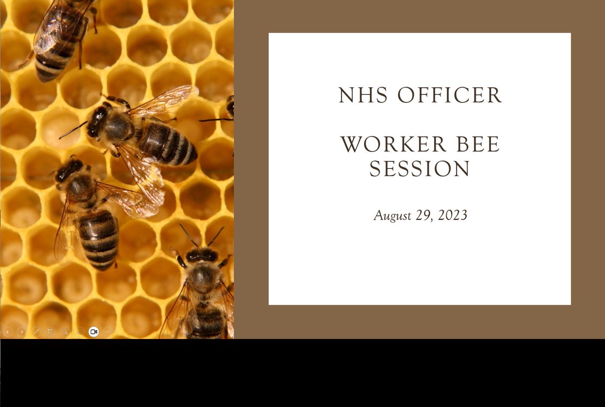 Officers met today to begin processing applications (due Fr 9/8) and planning for the year! 🐝@oshorioles