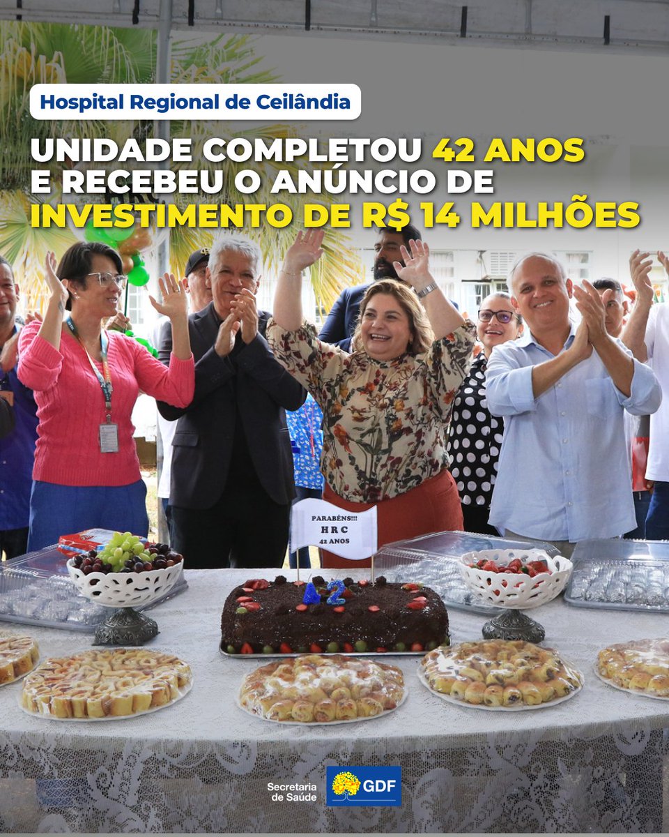secsaudedf's tweet image. 🥳 Você viu? O Hospital Regional de #Ceilândia (HRC) comemorou 42 anos de história.
😍 Durante o evento, foi anunciado o investimento de R$ 14 milhões que serão destinados à ampliação e melhorias do pronto-socorro da unidade. 
👉mla.bs/4516916a

#sesdf #saudedf #HRC