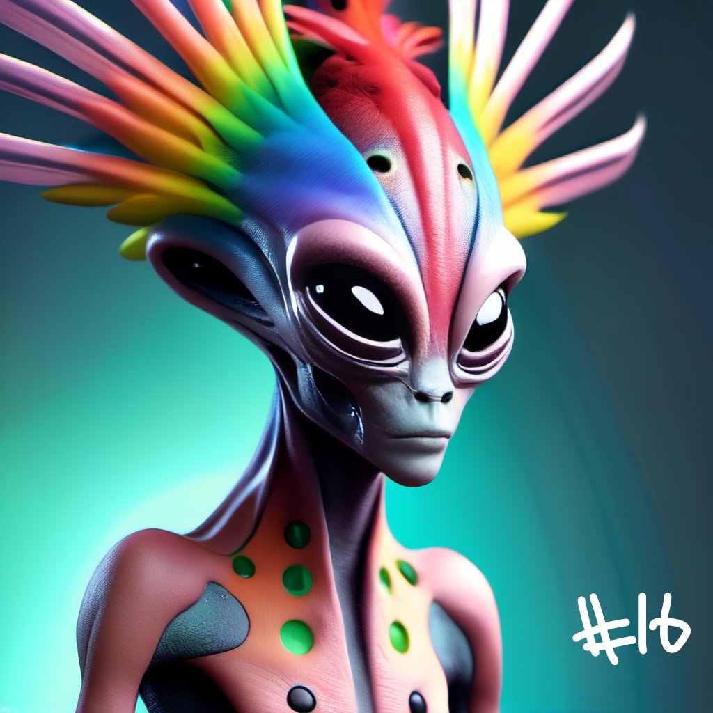 artbythemachine's tweet photo. 📷"Alien Portraits: A Glimpse Beyond" continues - #16 &amp; #15 Stable Diffusion is capturing every facet of our alien subjects. 🧐Which detail do you find most fascinating?  #AICollaboration #TechCommunity #AICommunity #StableTech #AIEnthusiast #machinelearning #ai #digitalart https://t.co/hu5mxcnWFQ