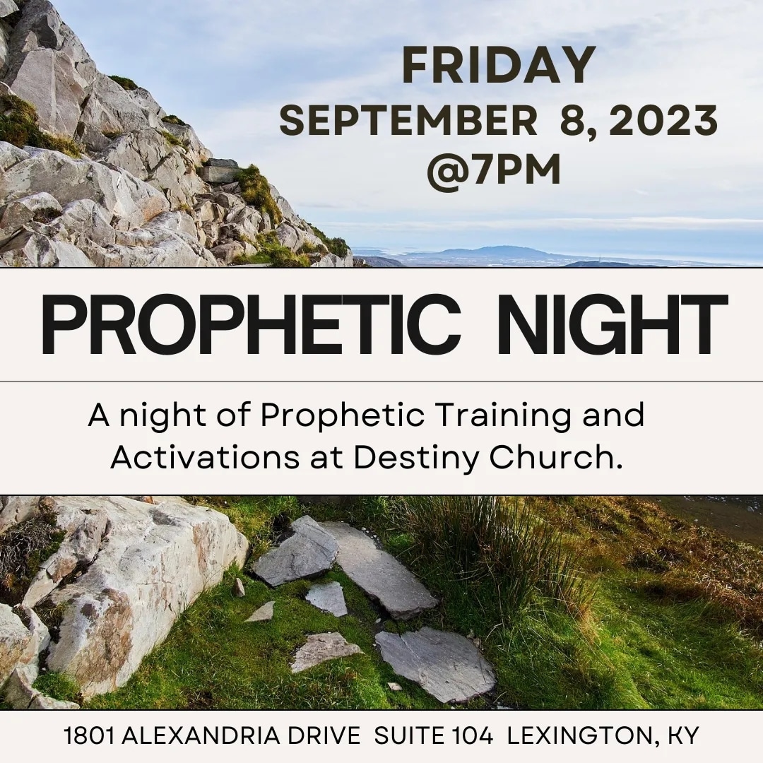 ColesOnFireNow's tweet image. JOIN TIM &amp;amp; DAWN for a Prophetic Night of top-level training, activations, and personal prophetic ministry.  Friday, Sept 8, 2023 at Destiny Church, Lex KY.