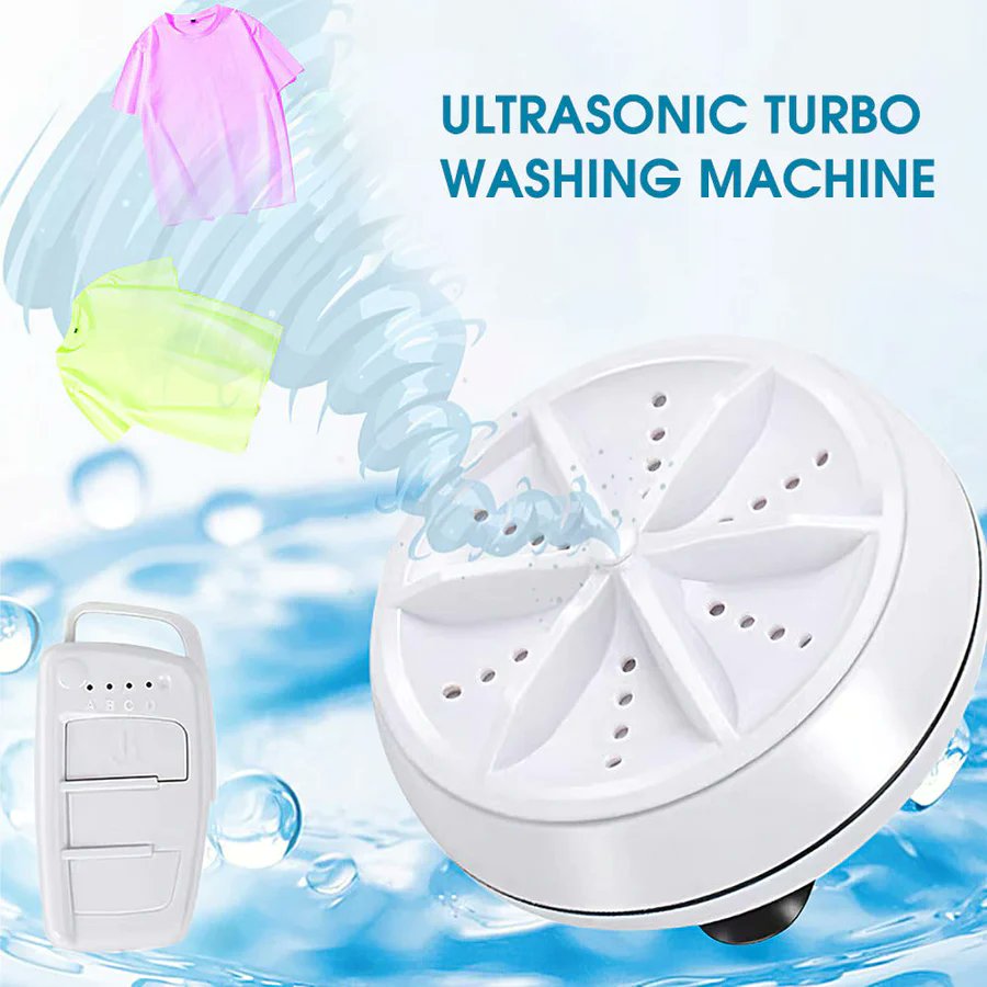MallMaison's tweet image. ay goodbye to laundry hassles with the 2-in-1 Portable Mini Ultrasonic Washing Machine! 🧺✨ Experience the power of ultrasonic cleaning on the go. Compact yet effective – it&apos;s laundry convenience at your fingertips. 🌟 #LaundrySimplified #PortableWashingMachine