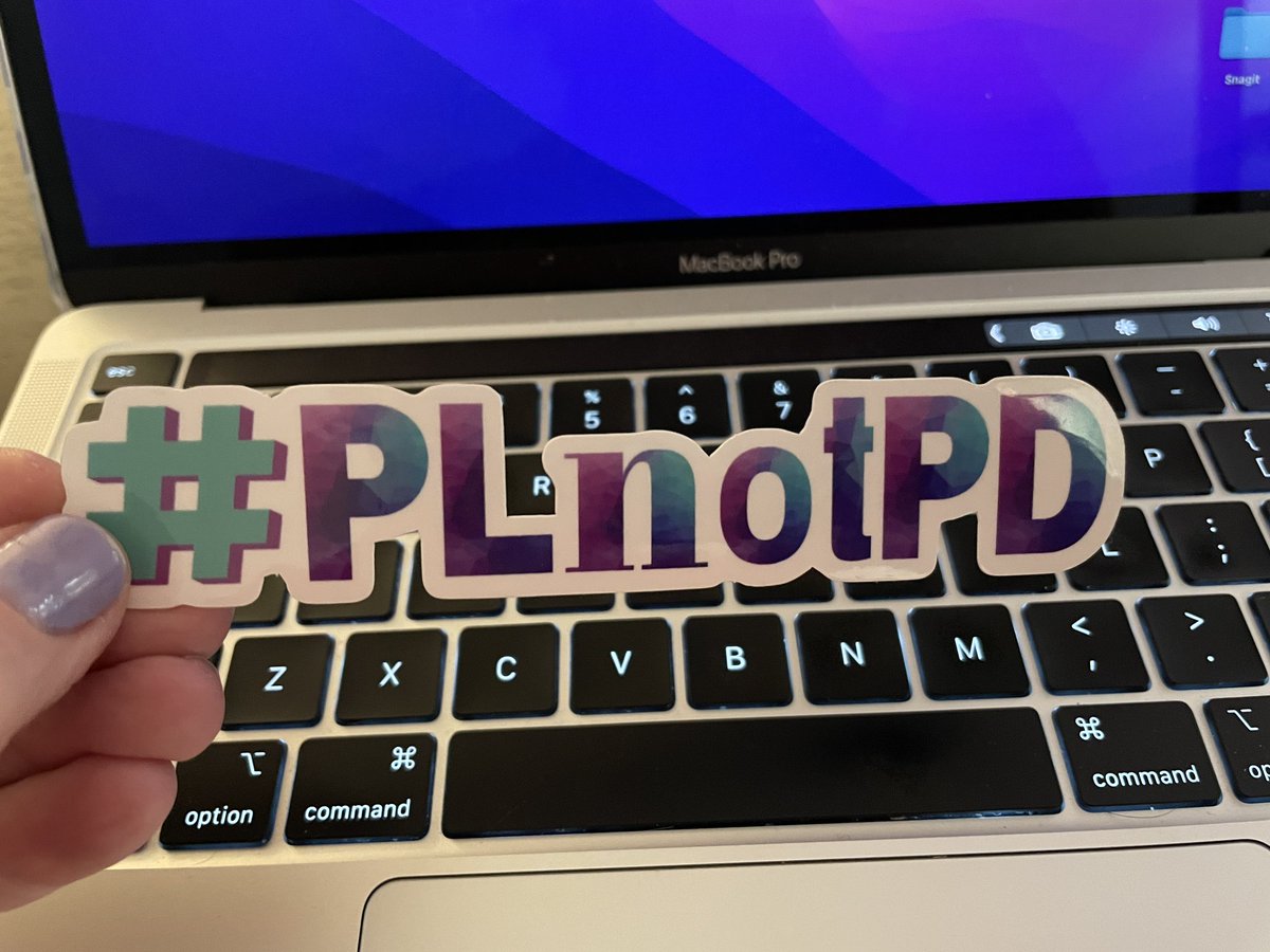 I’m a fan of the #PLPlaybookPodcast, and I love to design professional learning experiences! 🌟
Thanks for sending the sticker @LitCoachJackieW! 🥰 Have you listened to her latest episode?

And @MarviaDavidson I have a sticker for you, too!