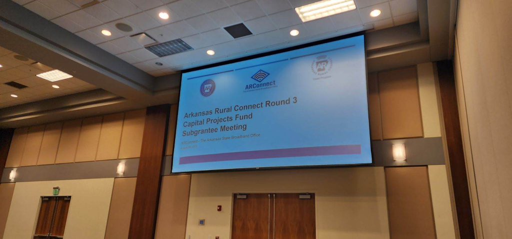 <a href="/ARConnectASBO/">The Arkansas State Broadband Office</a> is on the ground in Benton, meeting with the ARC Program’s 22 most recent awardees. These ISPs will bring fiber to nearly 20k locations &amp; 50k Arkansans! 

ISPs met with <a href="/USTreasury/">Treasury Department</a>, <a href="/uamshealth/">UAMS Health</a>,  Arkansas811, &amp; <a href="/ARConnectASBO/">The Arkansas State Broadband Office</a>. 

#naturallyconnected #ARConnect #arpx