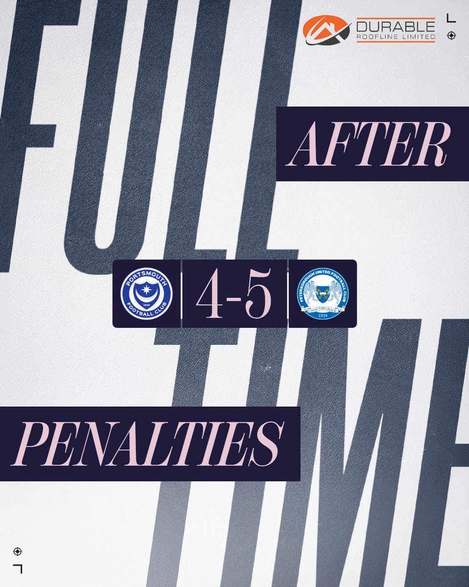 JDouglass90's tweet photo. RT @theposh: Ajiboye scores and we head to the next round of the @Carabao_Cup! 🤩

🔵 1 (4) - 1 (5) 🎩 | #PORPET https://t.co/Ml4xmppVJK