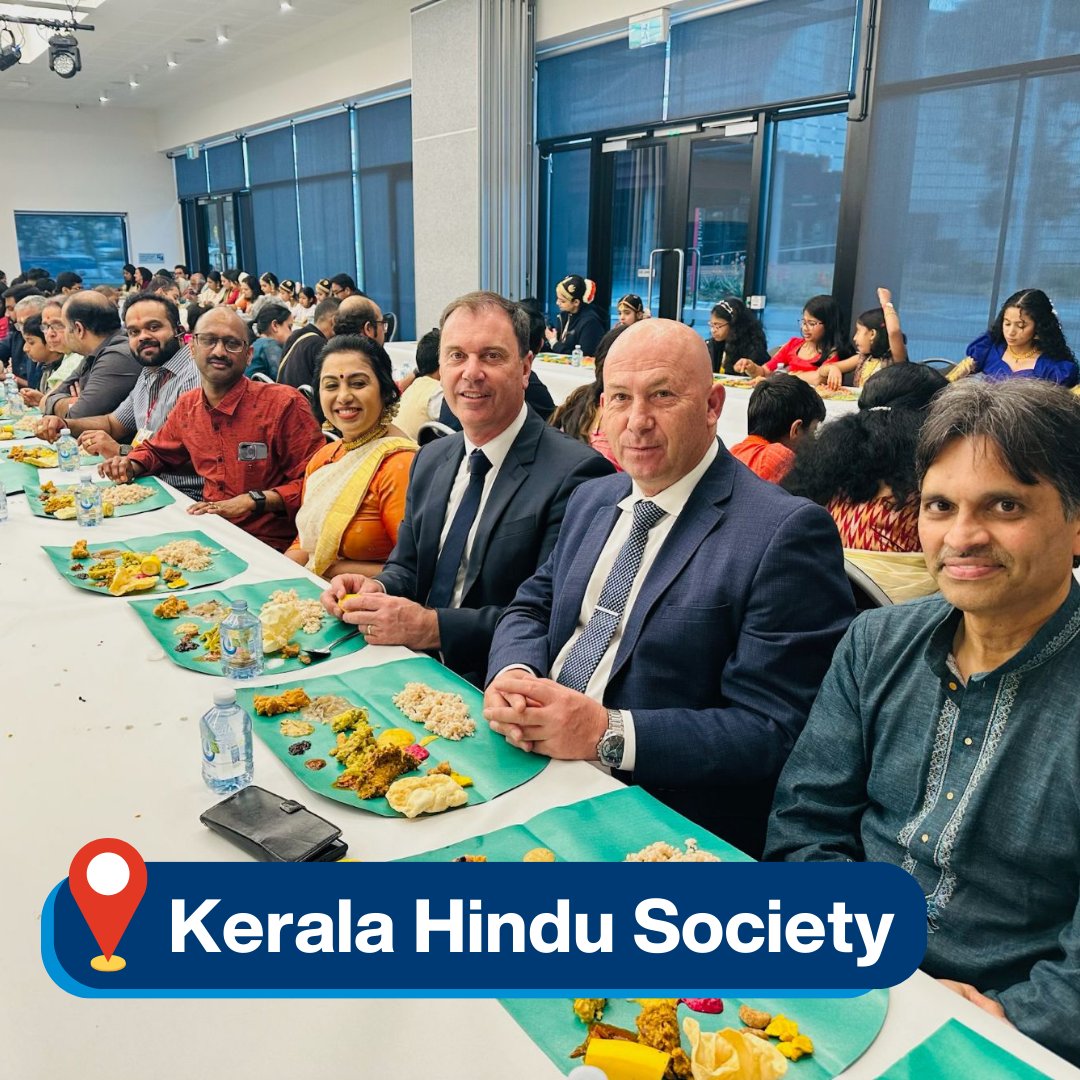 WayneFarnhamMP's tweet image. Thanks to the Kerala Hindu Society for your amazing hospitality celebrating Onam. It was great to share a table with @ColinBrooksMP too on the day.

#Onam2023 #Springst #Springvale