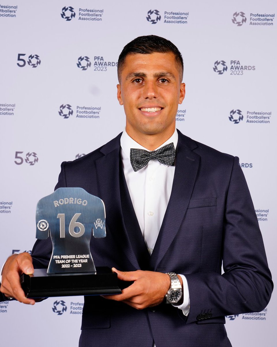 Love to see it, Rodri 😍

#PFAawards #PFA50