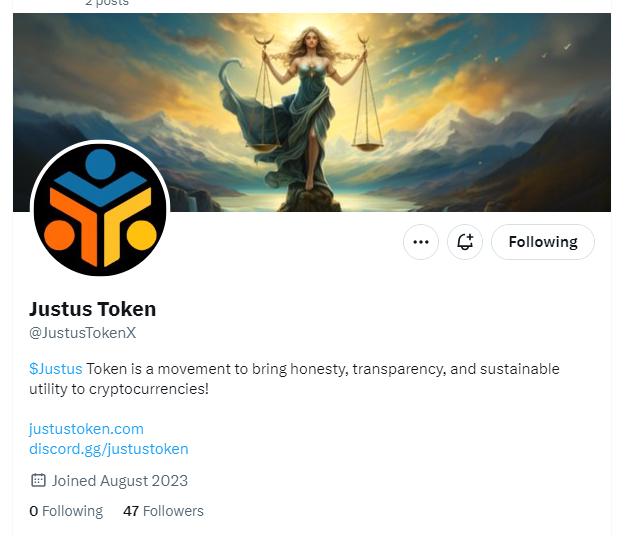 JustusToken's tweet image. Justus Token launched a new Twitter account. This one will be discontinued shortly. Please Follow the new @JustusTokenX 
#safuugo #financialfreedom #justus #passiveincome #sgo #safuu #justustoken
@PRIDE2120 @N_RLegend
@thechubster410 @0xJayson09
@ChrisKruseLive @fawl3r