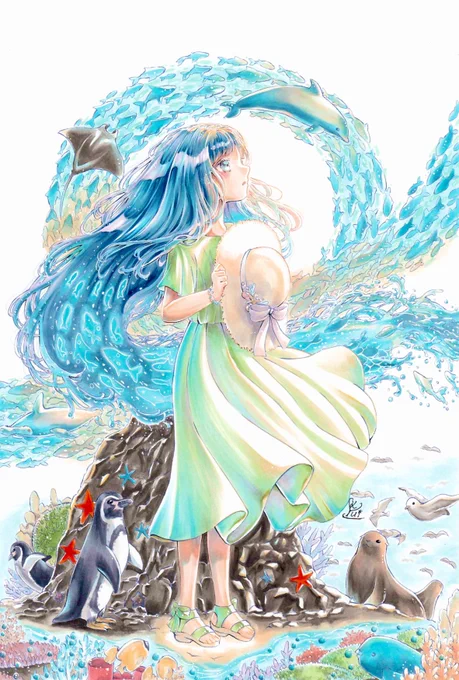 夏が終わる前に#とびきりのブルーを魅せて下さい 