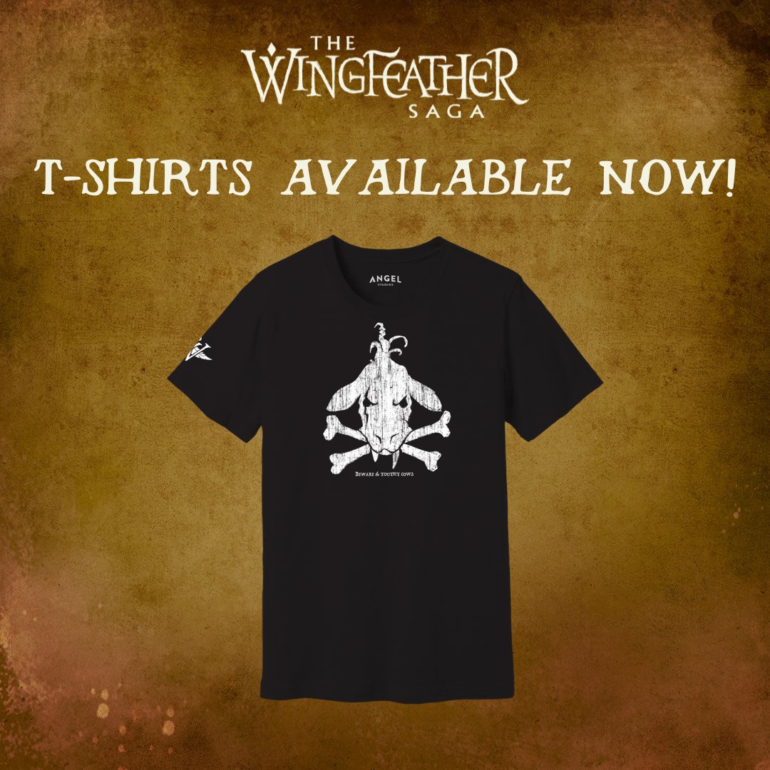 wingfeathersaga's tweet photo. Whether you’re a Fang Fighter, Strander, or creature enthusiast, you need to dress the part. Check out all our Wingfeather Saga merch on the Angel Store! #Merch #WingfeatherSaga #WingfeatherMerch #FantasySeries https://t.co/gYTEJz8On9