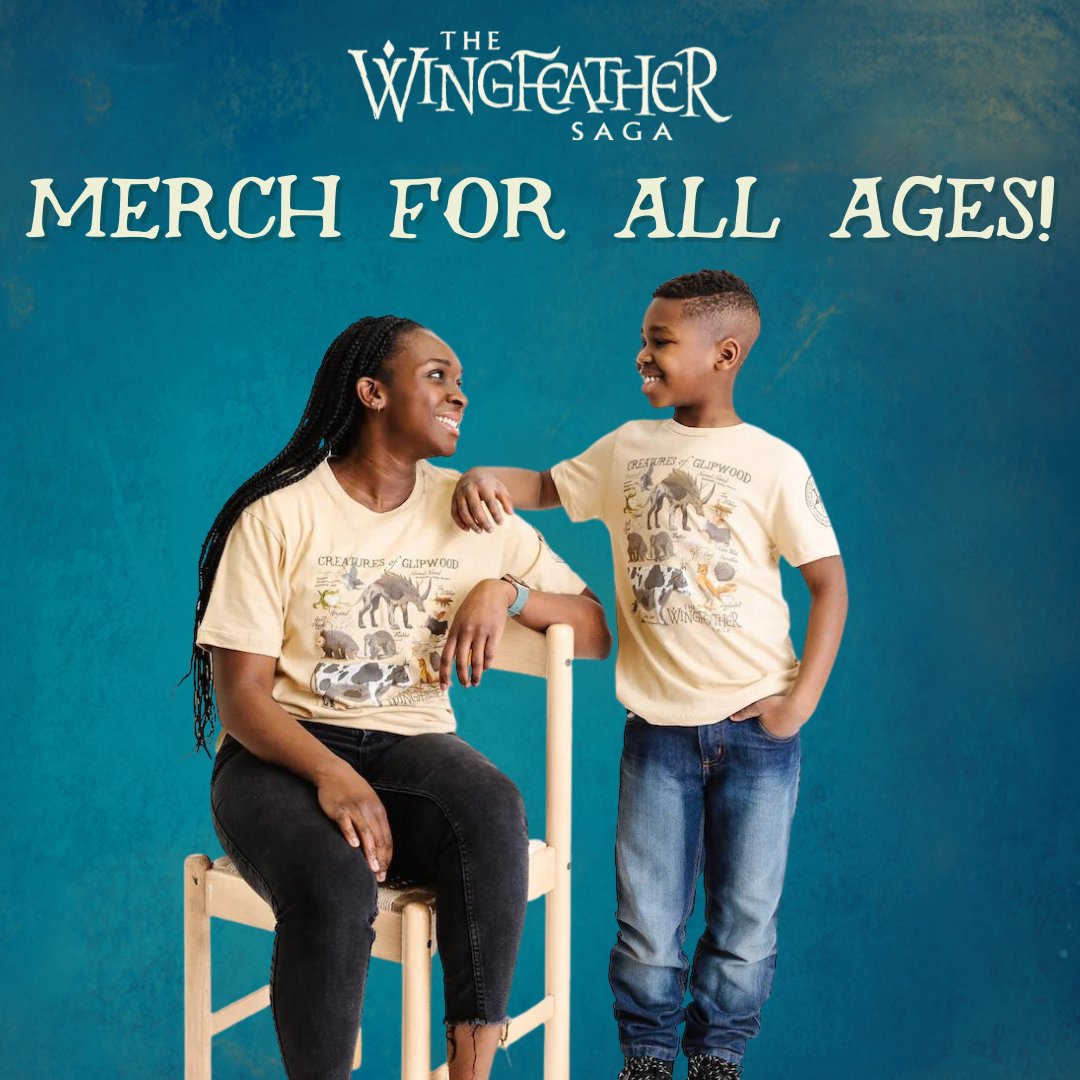 wingfeathersaga's tweet photo. Whether you’re a Fang Fighter, Strander, or creature enthusiast, you need to dress the part. Check out all our Wingfeather Saga merch on the Angel Store! #Merch #WingfeatherSaga #WingfeatherMerch #FantasySeries https://t.co/gYTEJz8On9