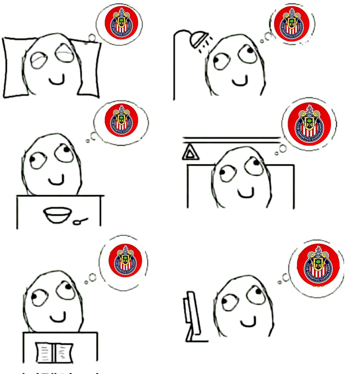 Gaspar_Sparco's tweet photo. El domingo juegan las @Chivas. 

Yo toda la semana: https://t.co/8j1LPbQiah
