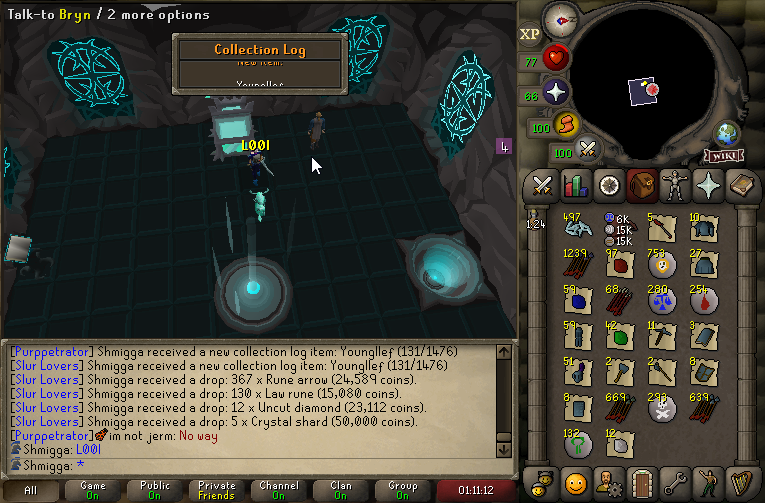 CG green logged at 96 kc and 90 combat I guess?