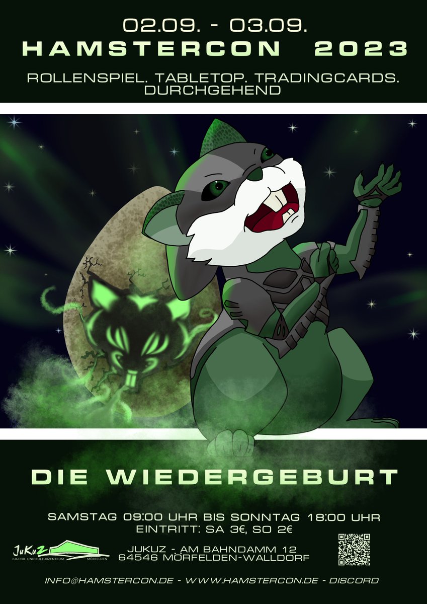 HamsterConDe's tweet photo. 29. #RPGaDay Es geht auf das Wochenende mit #HamsterCon zu, unserem Lieblingsencounter im #pnpde 

Im Discord 'ne ganze Reihe von einprägsamen Momenten:

Neue Gliedmaßen, Gespräche mit dem Essen, Streit mit Göttern, törichter Heldenmut, Rettungen revolutionärer NSCs - alles dabei https://t.co/HkZuIl2tCQ