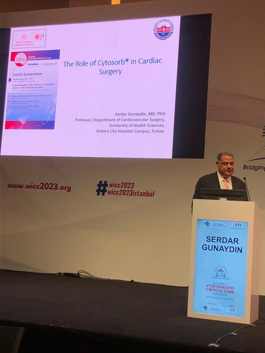 16. Dünya Yoğun Bakım Kongresi: Hemoadsorpsiyonun Kalp Cerrahisinde Kullanımı(16th World Intemsive &amp; Critical Care Comgress: The Use Of Hemoadsorption in Cardiac Surgery) #wicc2023 #wicc2023istanbul #iccistanbul #hemoadsorption #cytosorbents #cardiac #intensivecare #criticalcare