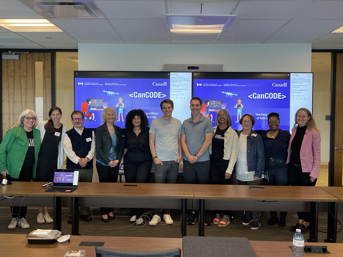 DigitalMomentCA's tweet image. So inspiring!!! Thank you to @learningcode, @LetsTalkScience, @takingitglobal, @Pinnguaq,
@ActuaCanada & @saskatooniec for joining forces in advancing K-12 computational thinking education for 🇨🇦 students & teachers.
@ISED_CA #CanCode #DigitalSkills #STEM
Photo: Kristina Martin