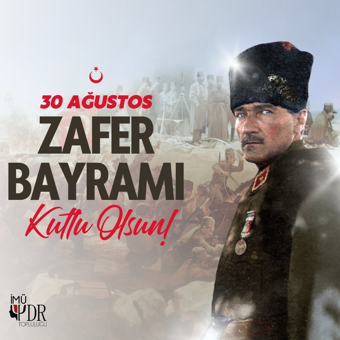 Büyük Taarruz Zaferi’nin 101. yıldönümünde; başta Gazi Mustafa Kemal olmak üzere tüm şehitlerimizi ve ebediyete intikal etmiş gazilerimizi bir kez daha rahmetle anıyor, milletimizin 30 Ağustos Zafer Bayramını en içten dileklerimizle kutluyoruz..🇹🇷🇹🇷🇹🇷
#30AğustosZaferBayramı