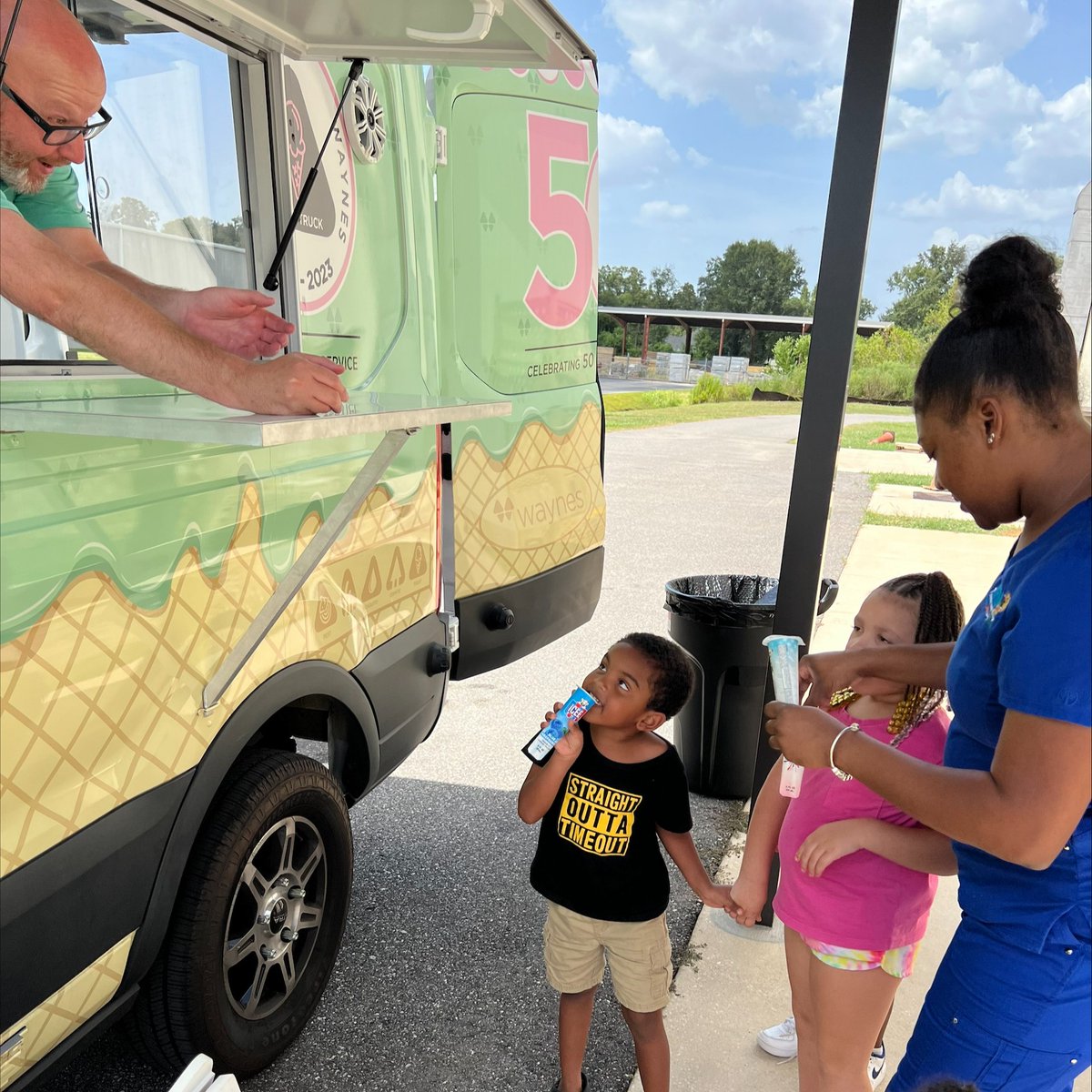 callwaynes's tweet photo. Thank you, Restoration Fellowship Ministries Daycare, for letting us come out and provide the kiddos with some free ice cream! ๐ฆ โค๏ธ
#WaynesPestControl #TreatTruck #CommunityAppreciation https://t.co/4FoN4BDSev