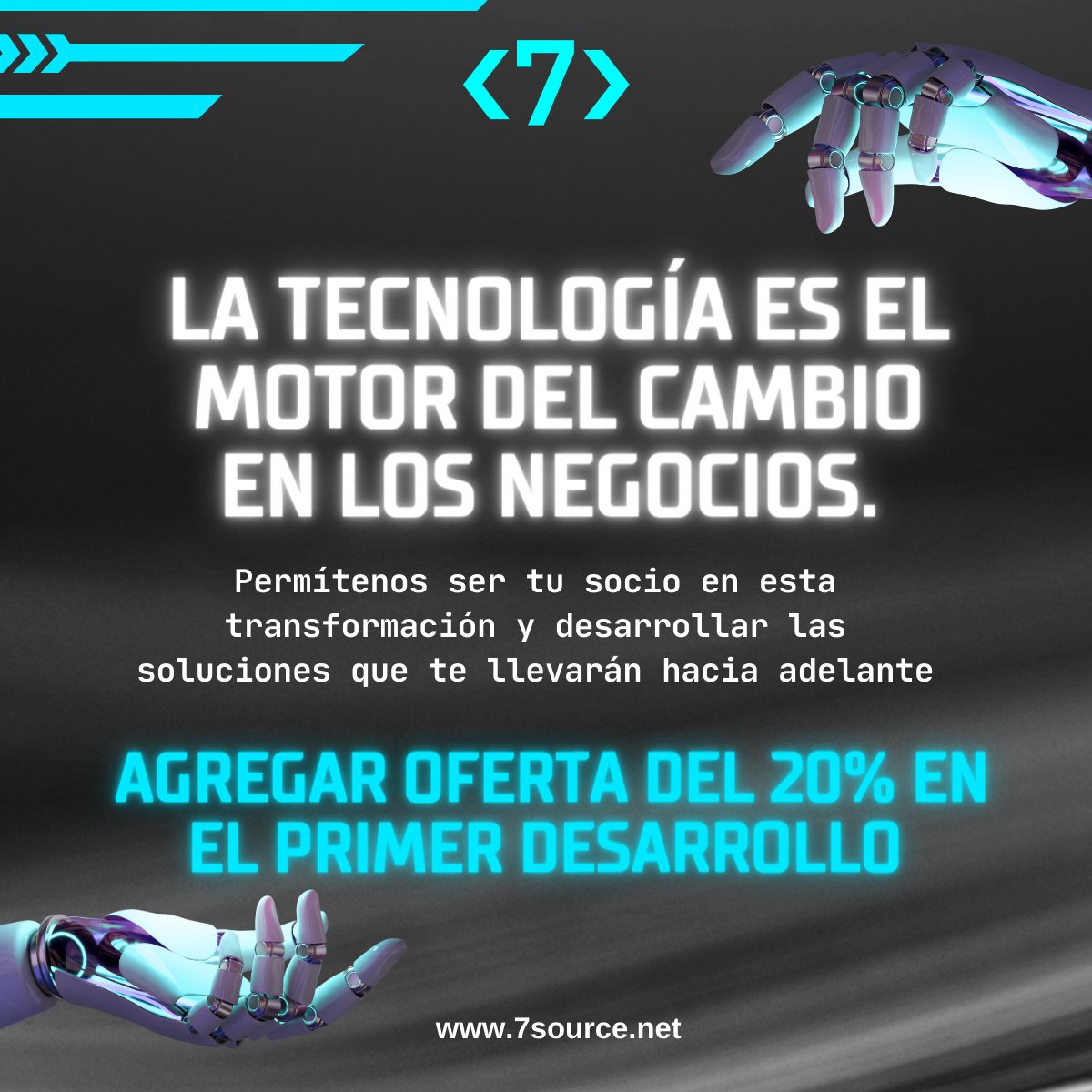 7sourceoficial's tweet image. La era digital es el escenario donde los sueños empresariales cobran vida. Permítenos ser los arquitectos de tu éxito tecnológico con nuestro desarrollo de software. 🏗️🌐 #ArquitectosDigitales
#ArquitectosDigitales #AutomatizaciónProcesos #CompetitividadDigital