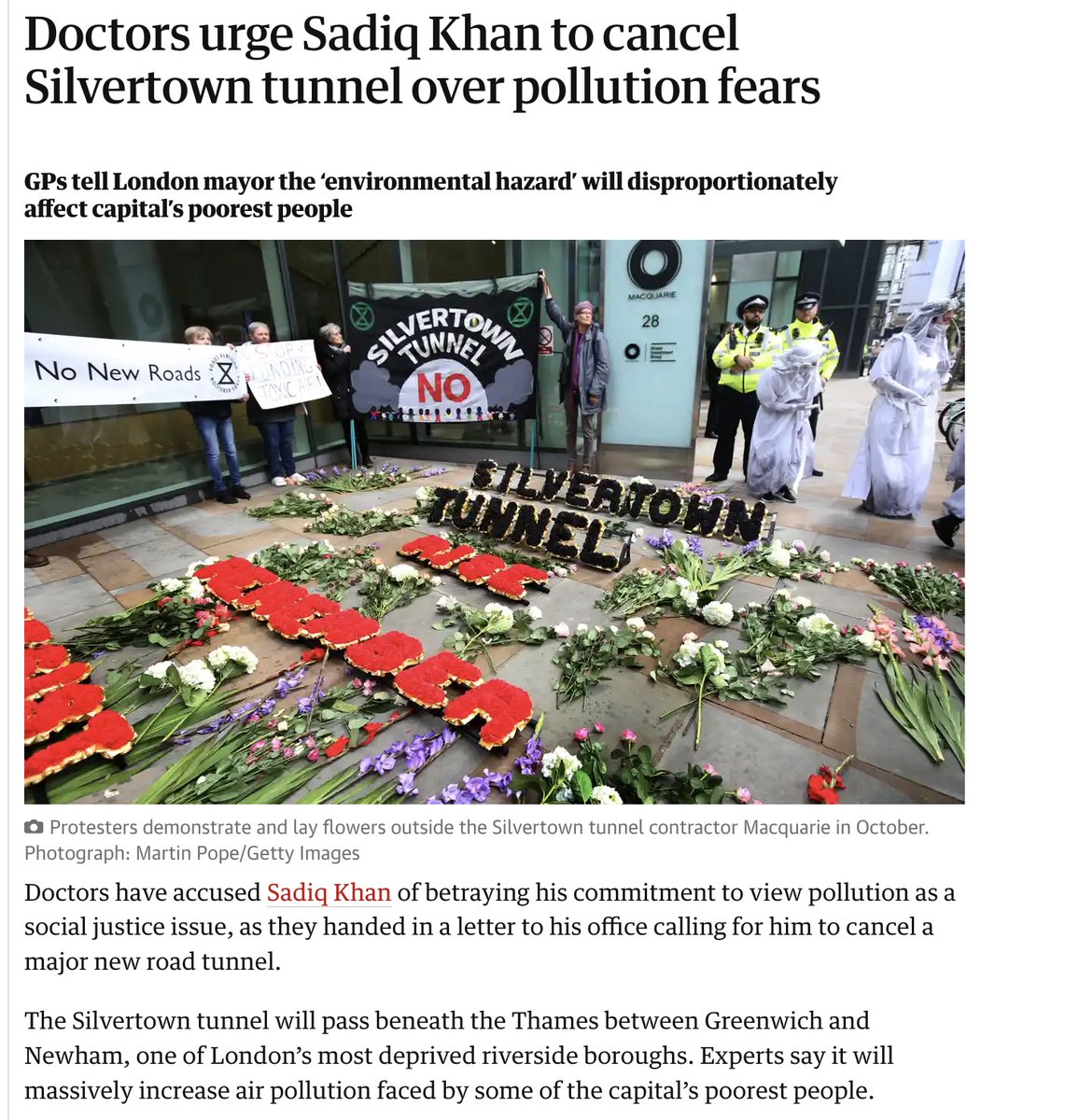 Stop Silvertown Tunnel Traffic and Pollution tweet media