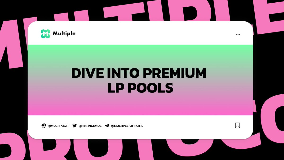 MTP_Network's tweet photo. Dive into premium LP pools with #MultipleProtocol!
🌊 Unearth unparalleled opportunities and elevate your #DeFi journey. The future of liquidity awaits.
🚀 #crypto #blockchain #liquidit https://t.co/QxeO9HpIpI