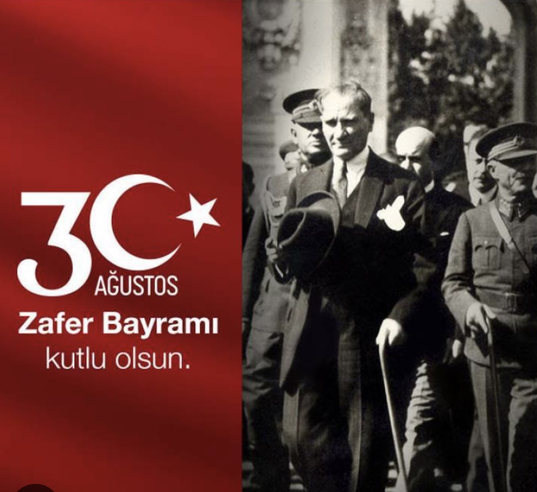 Büyük zaferimizin 101. yıl dönümünde, başta Gazi Mustafa Kemal Atatürk ve silah arkadaşları olmak üzere bağımsızlık mücadelemizin tüm kahramanlarını, dünden bugüne tüm şehitlerimizi ve gazilerimizi saygı, minnet ve rahmetle anıyoruz.
#30AğustosZaferBayramı kutlu olsun!🇹🇷