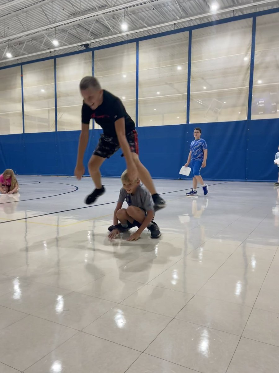 KleppSara's tweet photo. Just leaping into a new school year! 23-24 we are ready for you! @LakeDenoon #timberwolfway https://t.co/eiWbhu9l5W