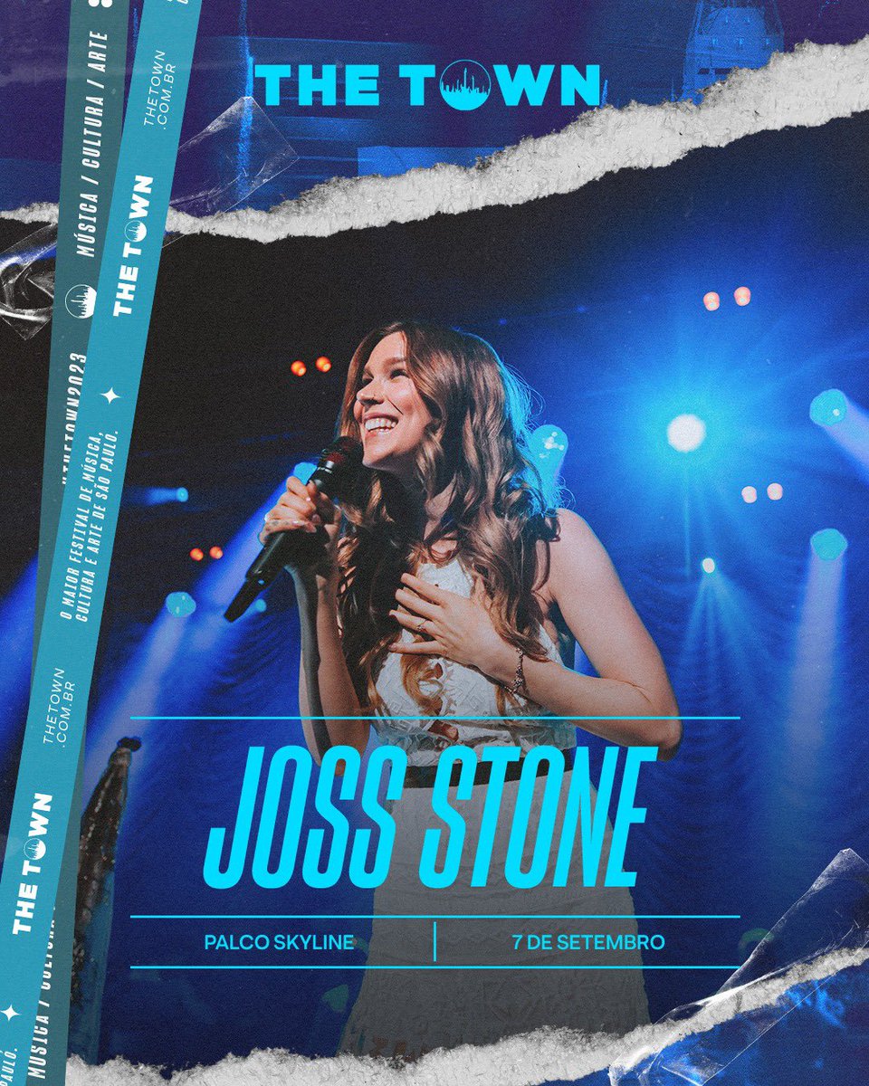 JossStone's tweet photo. Surpreenda o Brasil 🇧🇷💜 I’m coming to sing for you on September 7th in Sao Palo for @thetownfestival joining @maroon5, @TheChainsmokers and @Ludmilla, gunna be lovely! 

Tickets &amp; info:
https://t.co/FB1eIjm2nZ 
🎉 🎟️ https://t.co/U6uljggdVU