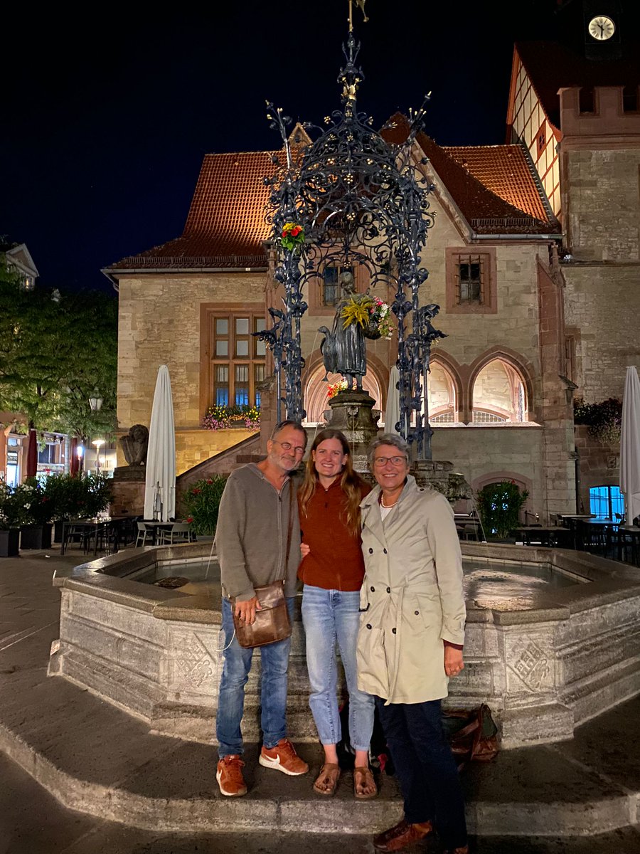 Lena Dorfschmidt (@lenadorfschmidt) on Twitter photo My home town <a href="/GoettingenStadt/">Stadt Göttingen</a> has a wonderful tradition: doctoral graduates are meant to kiss and hand flowers to the city landmark, a statue of a girl on a fountain on the market square. Having finished my PhD <a href="/Cambridge_Uni/">Cambridge University</a>, today my parents took me to complete the task. My home town <a href="/GoettingenStadt/">Stadt Göttingen</a> has a wonderful tradition: doctoral graduates are meant to kiss and hand flowers to the city landmark, a statue of a girl on a fountain on the market square. Having finished my PhD <a href="/Cambridge_Uni/">Cambridge University</a>, today my parents took me to complete the task.