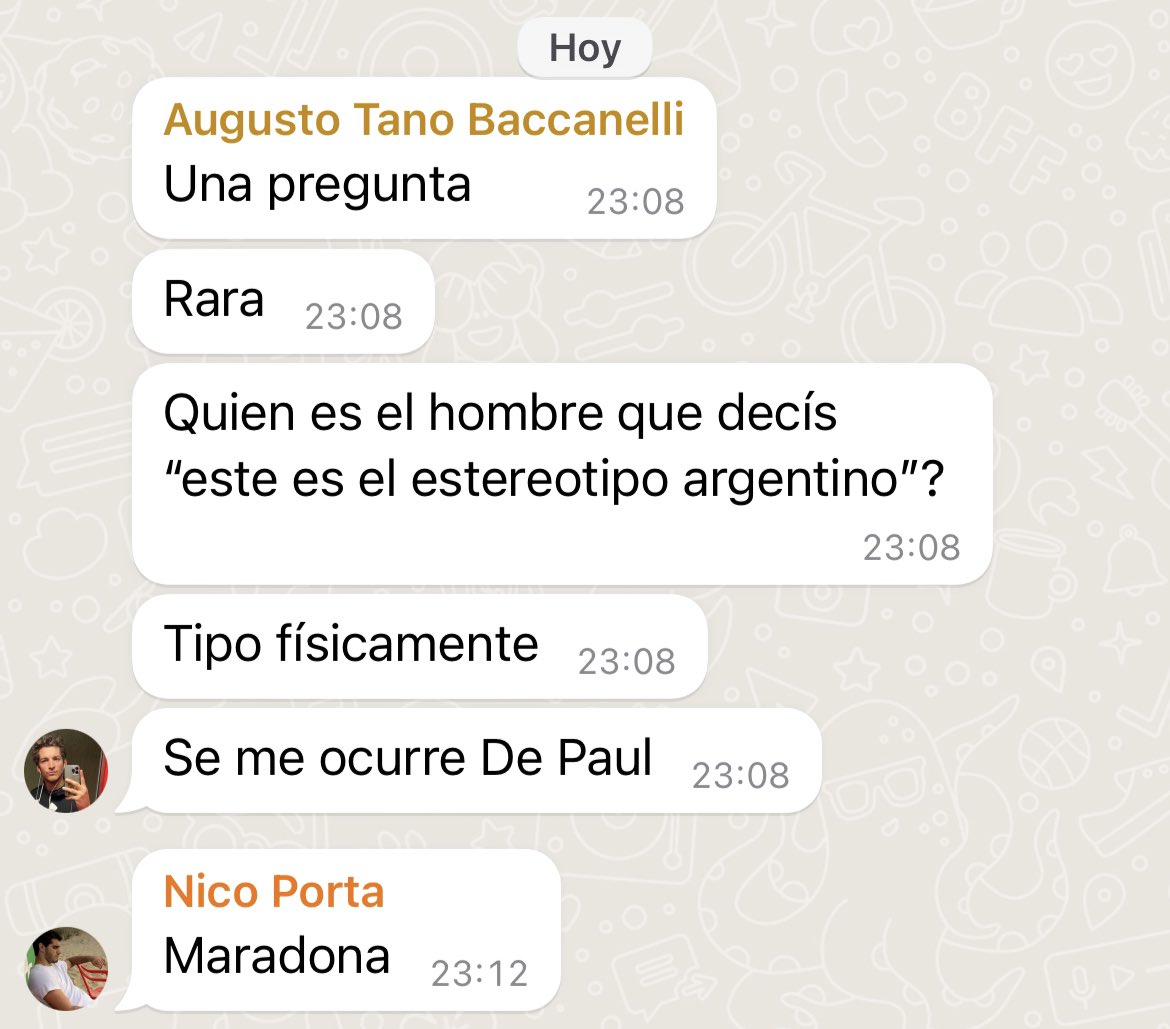 Discutiendo lo importante en mi grupo de amigos:
