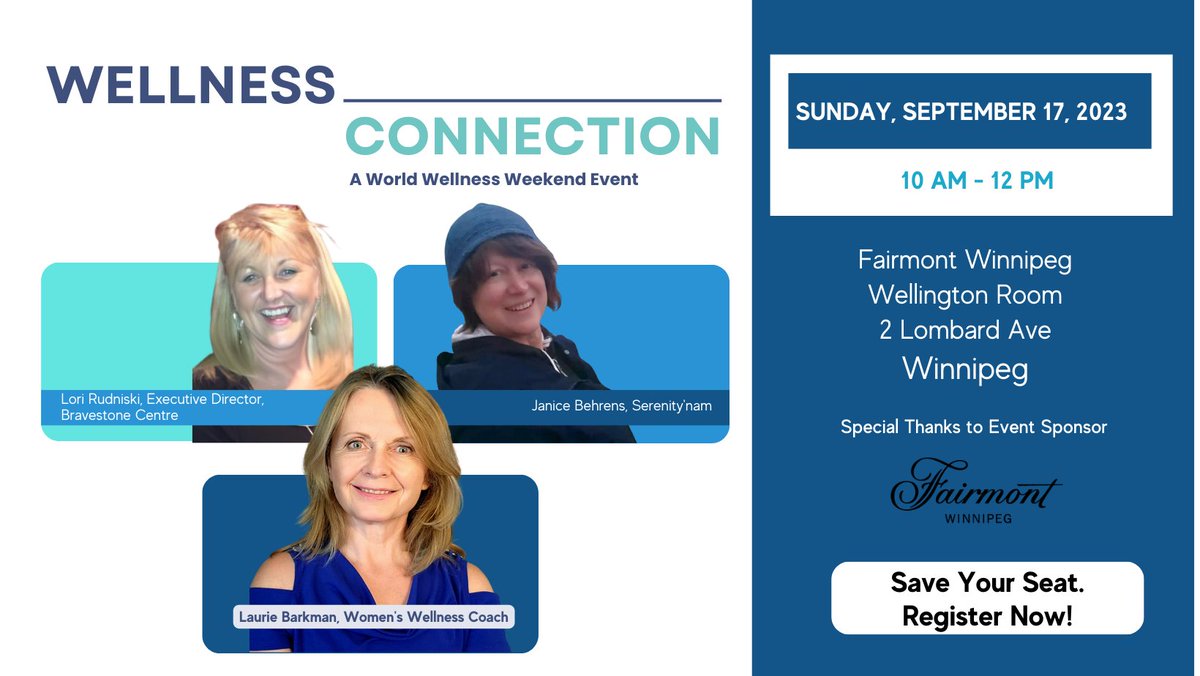 BravestoneC's tweet photo. Join the Wellness Connection event on September 17, 2023, from 10:00 AM to 12:00 PM, where our director Lori Rudniski shares about the strong community support that defines the heart of Bravestone Centre's work. 

To register, please visit - https://t.co/CBCDijPayK https://t.co/z4T9CU37xT