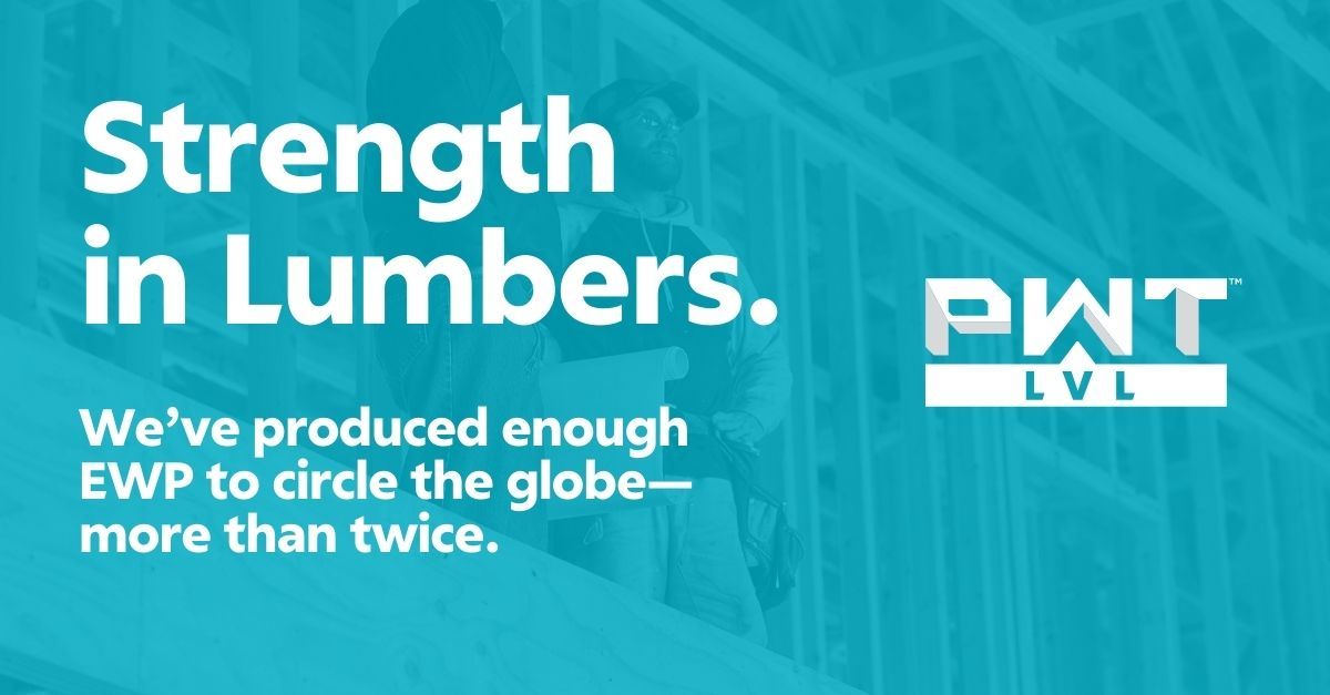 PacificWoodtech's tweet photo. We've produced enough EWP to circle the globe - more than twice. 

https://t.co/e1T6juKhoj https://t.co/BbHdmZrXF3