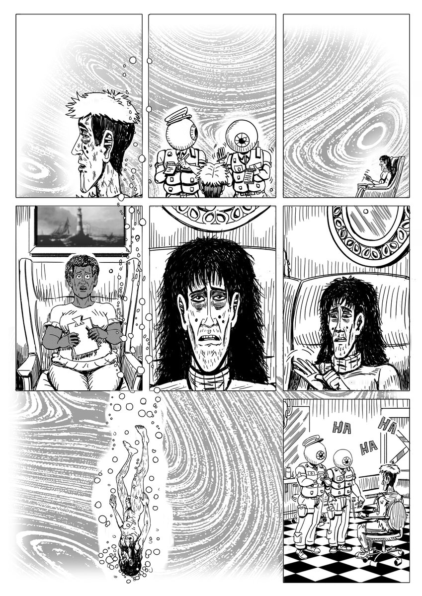 AWolfgangCrowe's tweet photo. More comic pages, freshly inked and primed for speech bubbles and text! ποΈπ #ComicArtistry #InkingInProgress https://t.co/r915AjmoNv