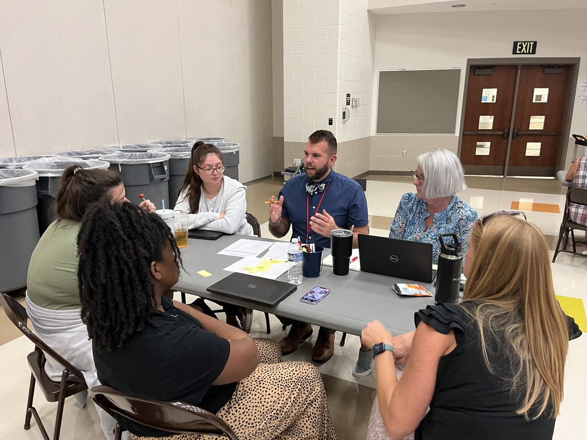 Kerose12's tweet photo. Our staff is excited to dive into our PLC work this year! We have taken time to figure each other out as adult learners, develop our group norms, and can’t wait to dig in to our data! Thank you @MrsSarahHenry for empowering our PLC leaders in this important work! https://t.co/QB8bL5Qq5E