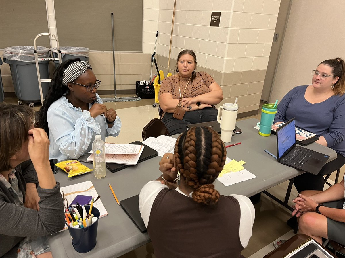 Kerose12's tweet photo. Our staff is excited to dive into our PLC work this year! We have taken time to figure each other out as adult learners, develop our group norms, and can’t wait to dig in to our data! Thank you @MrsSarahHenry for empowering our PLC leaders in this important work! https://t.co/QB8bL5Qq5E