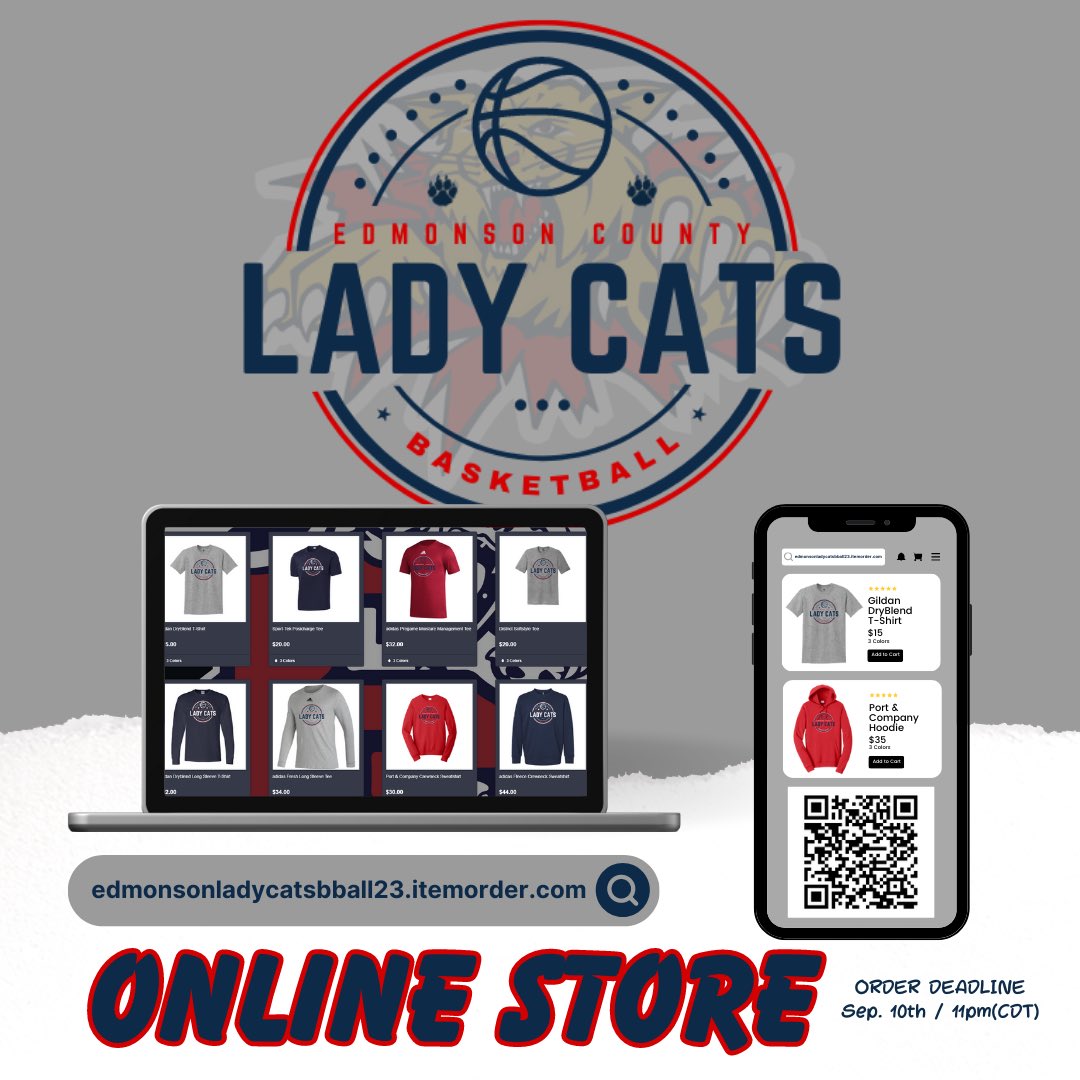 Here is our ECHS Lady Cat Basketball Online Store. The only place you can get gear with our new logo plus more. Please help support our team and get some awesome apparel for the 2023-24 season. Thank you!! <a href="/ECHS_Wildcats/">Edmonson County High School</a>