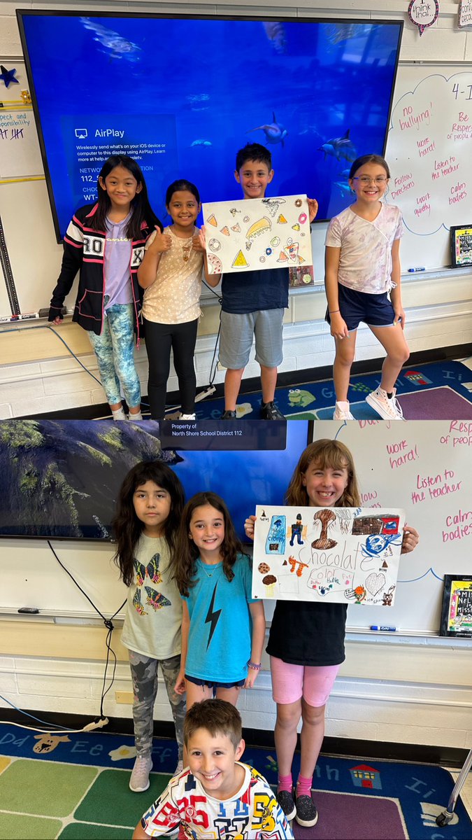 Today we got to know our table groups by finding out what we have in common! We definitely have lots of pizza, chocolate, and dog lovers in 4-I! 🍕🍫🐶 #wt112 #112Leads
