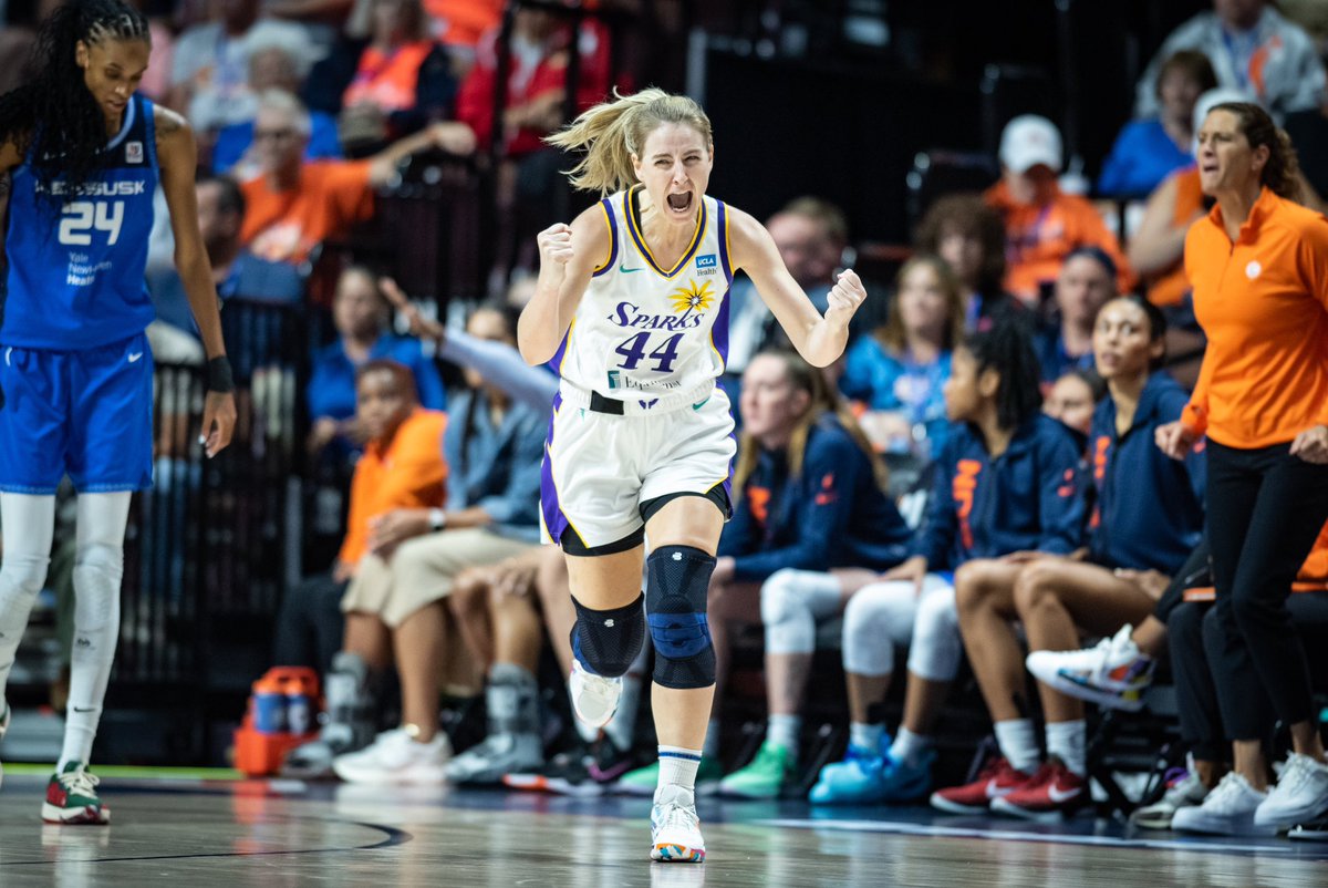 *hits wide open corner three* 😤 GAME DAY ✨💜💛 #GoSparks