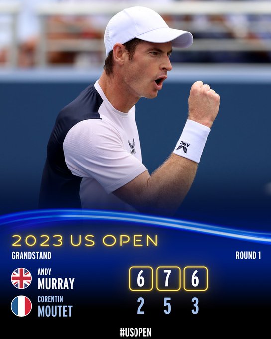 Murray def Moutet 6-2, 7-5, 6-3