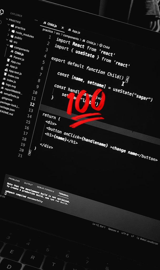 Hey!👋   
This is my day 17📌
#100daysofcodechallenge 💯📝
👩‍💻 Learning React js from  code with harry.
👩‍💻 Topics  : 
☆ State and handling Events
☆ Adding logic in react.js
✨Excited to see myself on 100th day of this   #100DaysOfCode #reactjs