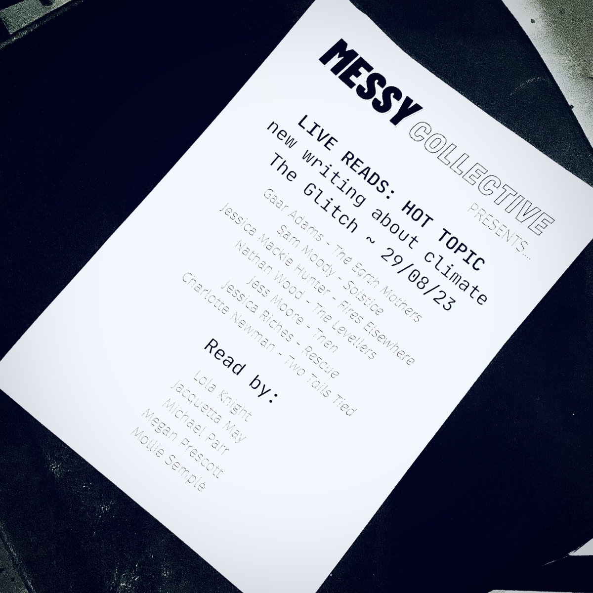 JessMooreTweets's tweet image. Such a gorgeous, generous evening amidst great actors, writers and producers. Thank you for an amazing night of new work about climate change #MessyCollective 😊🎭🌍