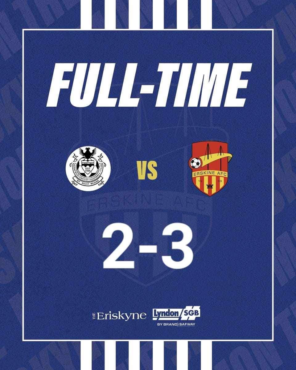 ErskineAFC (@erskineafc) on Twitter photo WHAT A GAME!
Unbelievable from the boys! 💪🏻
Two goals down at halftime, but the boys kept doing the right things and ran themselves in to the ground in order to get the victory 👏🏻
It’s Callum McKee’s world, we’re all just living in it ❤️💛
Goalscorer
<a href="/mckee_callum/">Callum McKee</a> ⚽️⚽️⚽️ WHAT A GAME!
Unbelievable from the boys! 💪🏻
Two goals down at halftime, but the boys kept doing the right things and ran themselves in to the ground in order to get the victory 👏🏻
It’s Callum McKee’s world, we’re all just living in it ❤️💛
Goalscorer
<a href="/mckee_callum/">Callum McKee</a> ⚽️⚽️⚽️