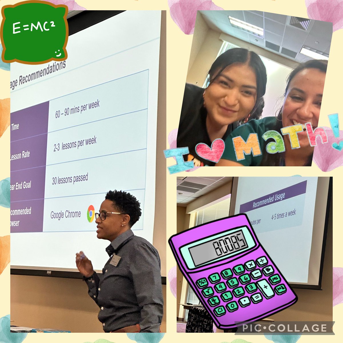 Nancy (@nojeda_edhs) on Twitter photo Thank you <a href="/FJordan_CI/">Fabiola Jordan</a> for your continued support of our teachers and SCEI coaches! I’m excited to support our <a href="/PurpleHeart_ES/">Gloria Aguirre</a> teachers with <a href="/imaginemath/">Christine Jerritts</a>
And getting to see one of our amazing 5th grade teachers <a href="/AVillanueva_PHE/">Alyssa Villanueva</a> was a Cherry on top!🍒💜 Thank you <a href="/FJordan_CI/">Fabiola Jordan</a> for your continued support of our teachers and SCEI coaches! I’m excited to support our <a href="/PurpleHeart_ES/">Gloria Aguirre</a> teachers with <a href="/imaginemath/">Christine Jerritts</a>
And getting to see one of our amazing 5th grade teachers <a href="/AVillanueva_PHE/">Alyssa Villanueva</a> was a Cherry on top!🍒💜