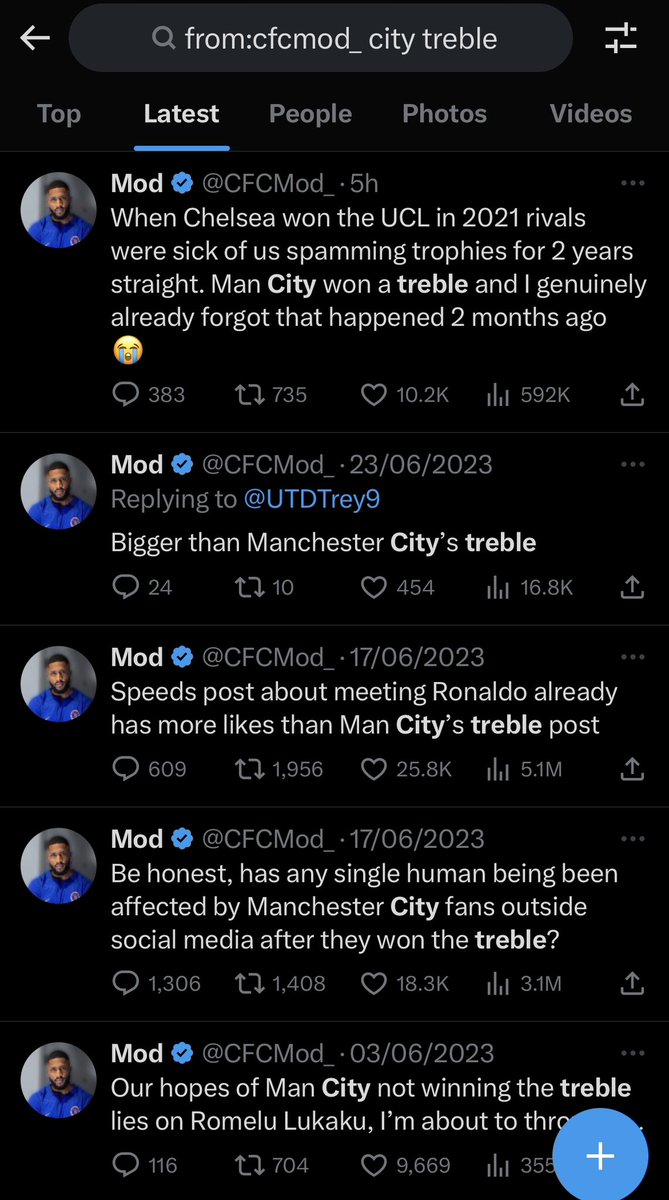lukestanley03's tweet photo. This guy has tweeted about the Treble 100 times, but he forgot about it. 🥴 https://t.co/bgjgvea713