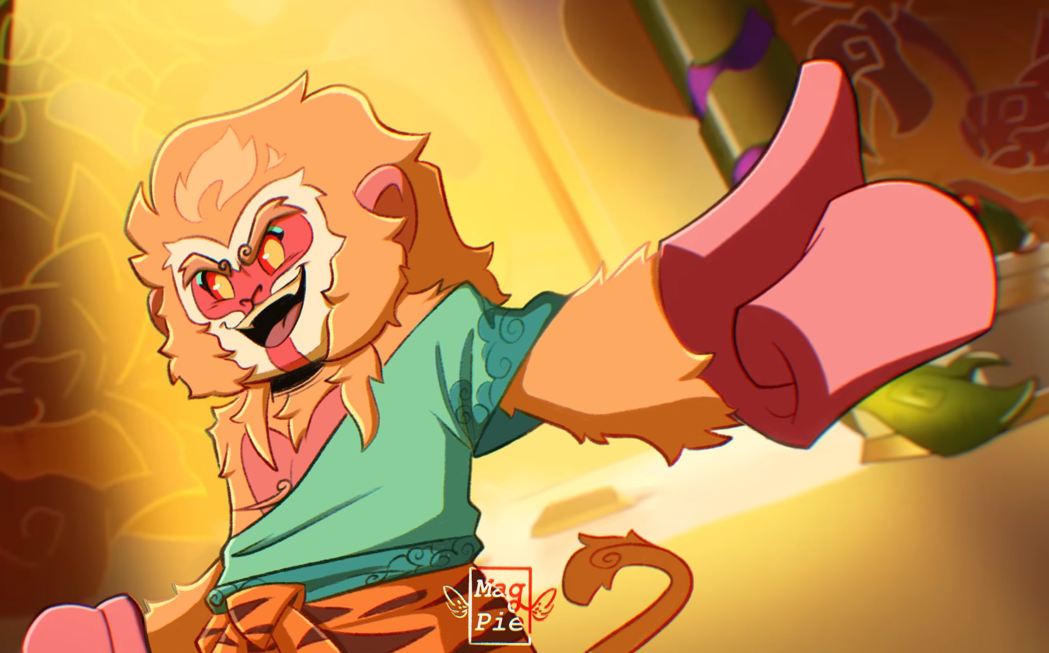 Magpiesdotart on X My Sun Wukong design but LEGO sunwukong MonkieKid https t AttrneyVg5 X