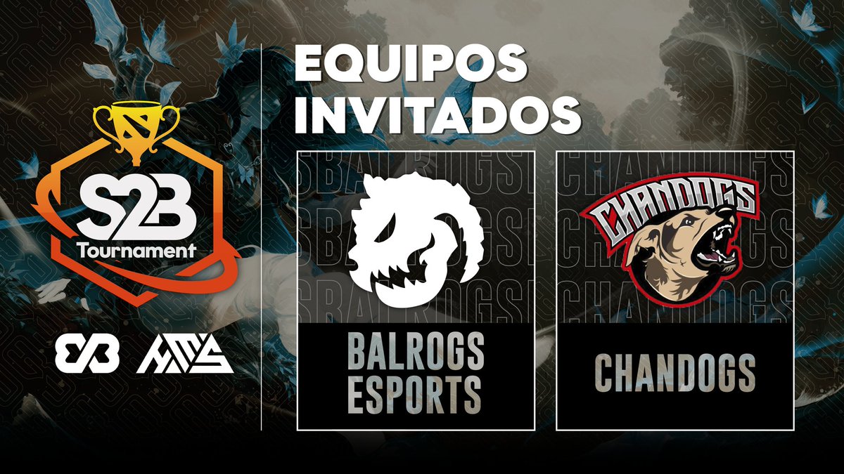 ¡Presentamos los dos primeros invitados!

<a href="/Balrogs_Esports/">GEORGeek</a>🇵🇪 y <a href="/TeamChandogs/">Team Chandogs 🐶</a>🇨🇴 estarán presentes en el evento principal del #S2BTournament compitiendo por los 1000USD. 

Estén atentos que durante la semana continuaremos anunciando los equipos restantes.