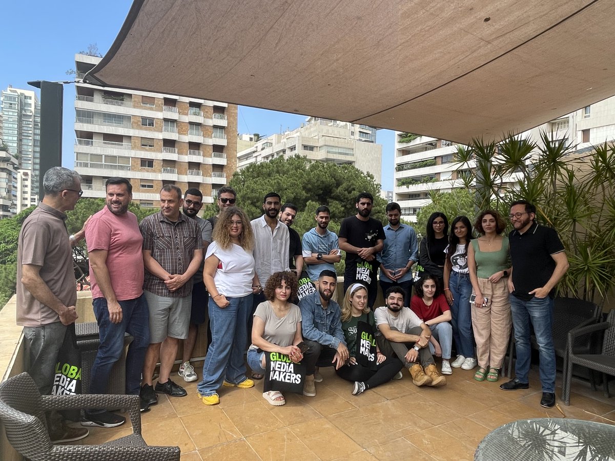 filmindependent's tweet photo. It’s been quite the week for #GlobalMM! Last week #GlobalMediaMakers hosted a special filmmaking ideation/pitching workshop for Iraqi and Lebanese filmmakers in Beirut. The workshop was led by US filmmakers Ron Najor & Richard Tanne and #Fellow's @AytenAmin & @sacinephile. Bravo! https://t.co/azbH51I9gU